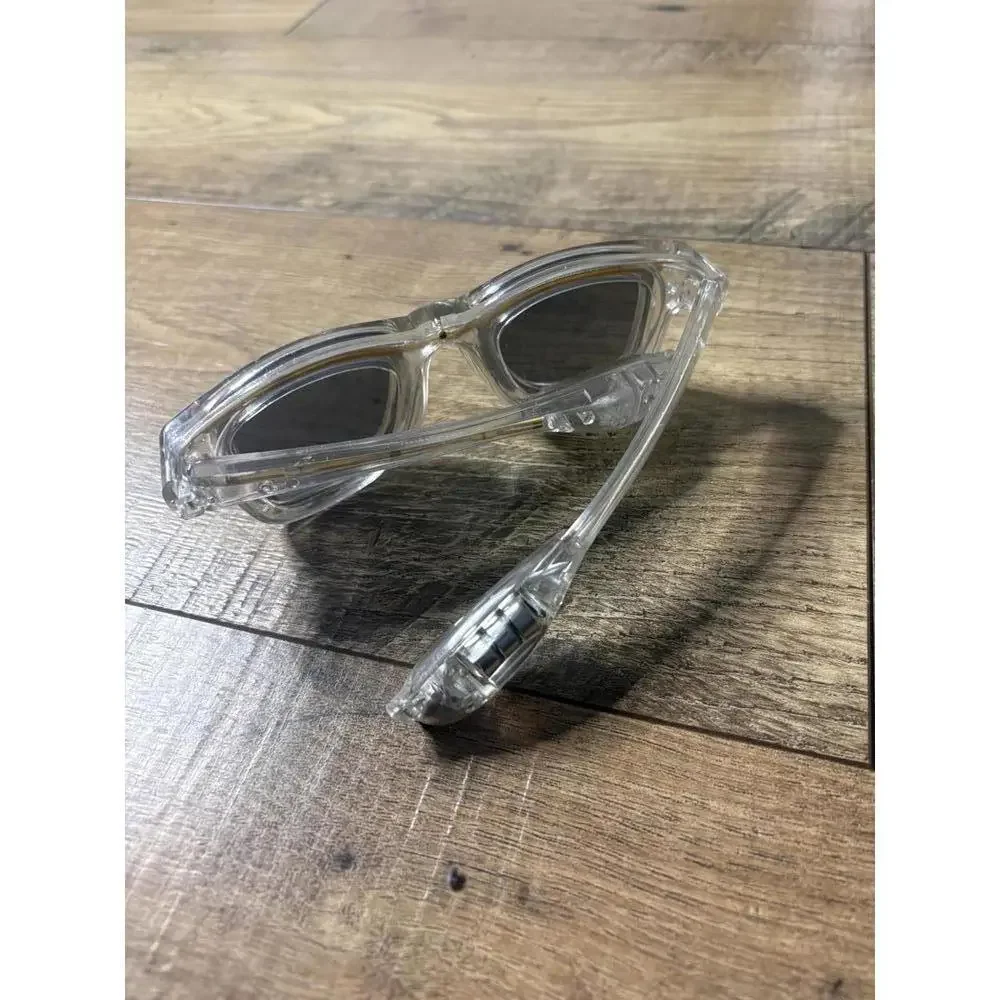 Clear Frame Black Lens Sunglasses with Colorful LED Lights - Picture 3 of 3